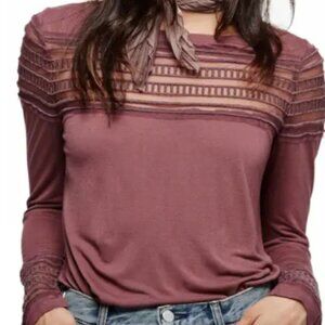 Free People Mesh Inset Tee
